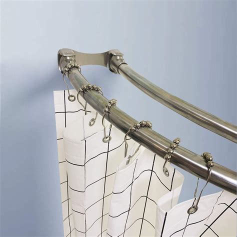 shower curtain rods curved